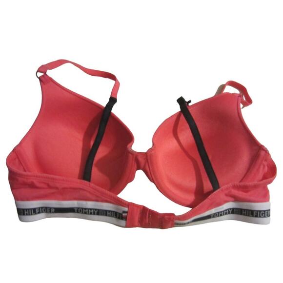 Tommy Hilfiger Pink Micro Push-Up Bra Racerback Logo Band 36B - Picture 7 of 7